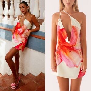 Peppermayo NWT Aiva Floral Mini Dress - Pink and Cream